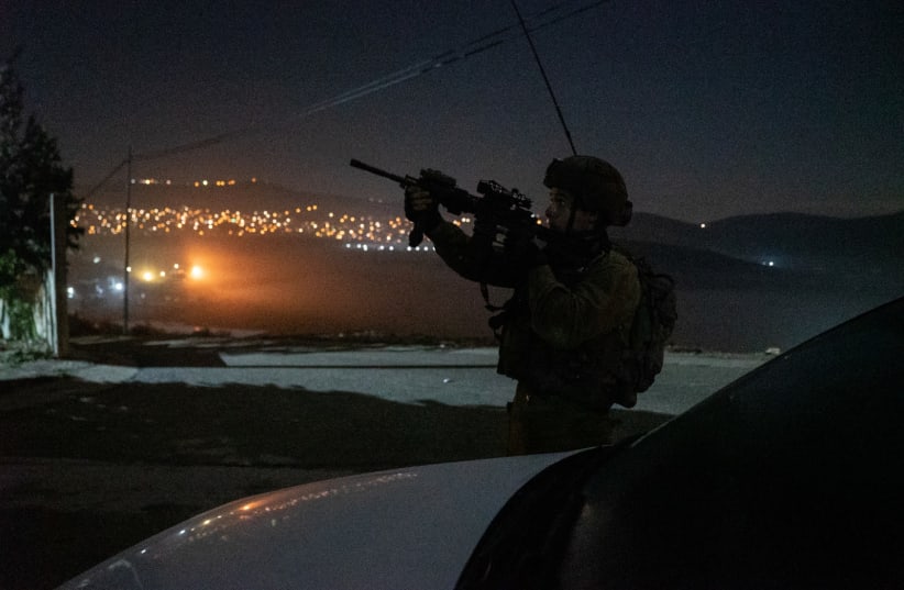  Operation Break the Wave: IDF troops operate overnight in the West Bank, November 10, 2022 (photo credit: IDF SPOKESPERSON'S UNIT)