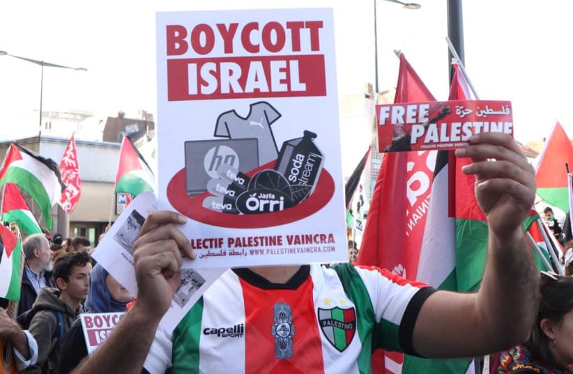 A demonstration against Israel (photo credit: BFOI)