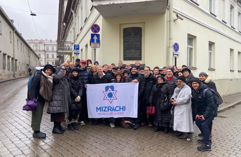  World Mizrachi members visit Vilnius for the 120-year anniversary of the birth of the religious Zionist movement. (photo credit: Courtesy of World Mizrachi)
