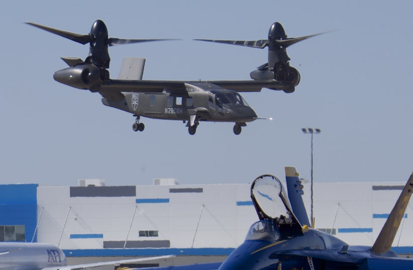  Bell V-280 Valor hover demo, 2019 Alliance Air Show (photo credit: Wikimedia Commons)