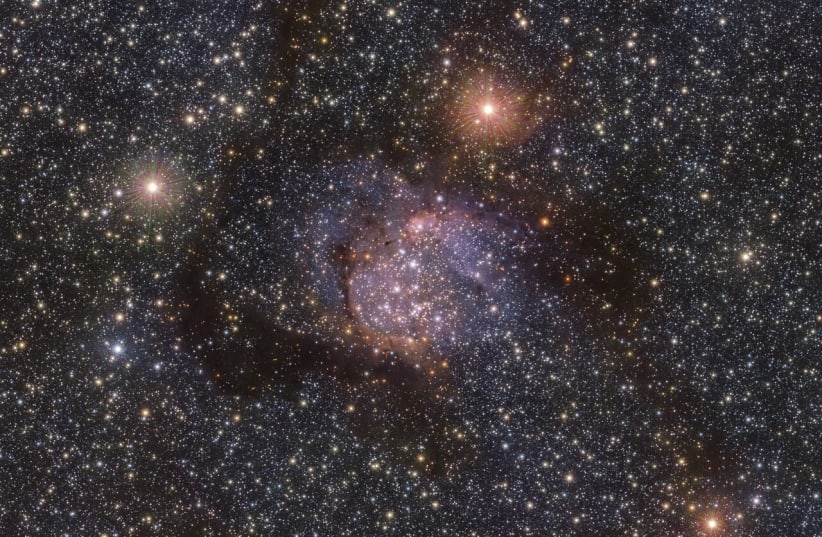  The Sh2-54 nebula in the infrared with VISTA. (photo credit: ESO)