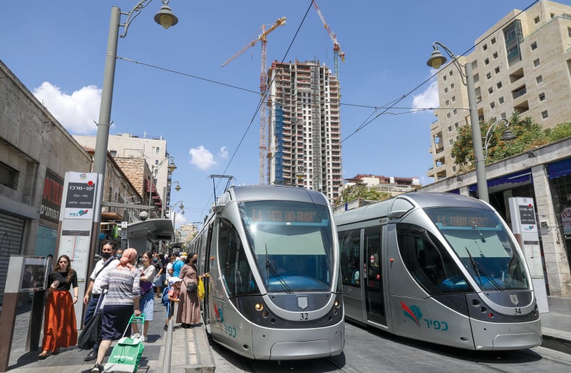  THE JERUSALEM light rail is undergoing some tweaks to make it more efficient. (photo credit: MARC ISRAEL SELLEM/THE JERUSALEM POST)