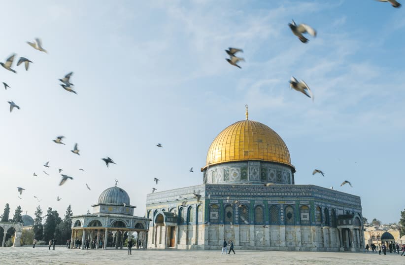  MUSLIM ARMIES conquered Jerusalem in 638 CE. The occupying forces built al-Aqsa Mosque and the Dome of the Rock shrine atop the ruins of the Jewish Temples.  (photo credit: JAMAL AWAD/FLASH90)