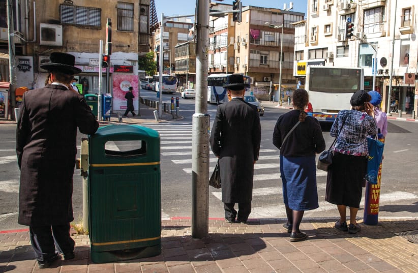  CLEAR DIVIDE? Haredim in Bnei Brak. (photo credit: YOSSI ALONI/FLASH90)