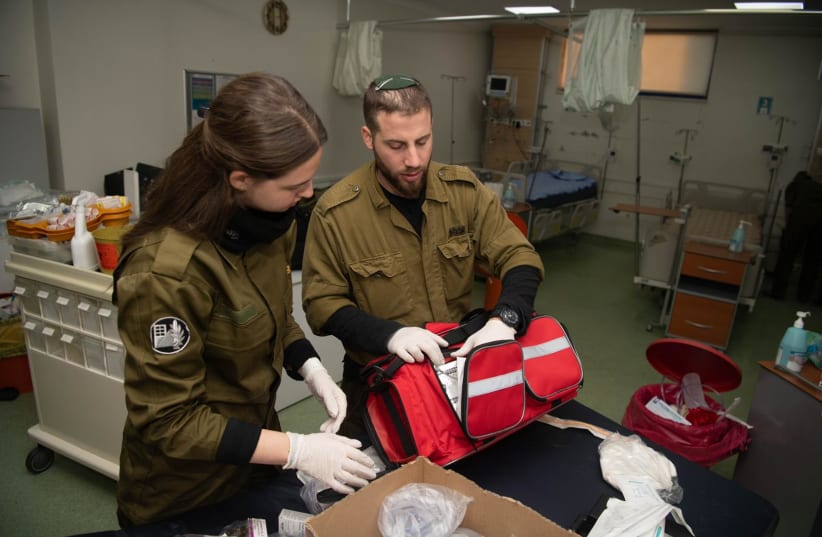  The IDF's aid operation sets up inside a Turkish hospital in order to treat those wounded in the deadly earthquakes, February 10, 2023. (photo credit: IDF SPOKESPERSON'S UNIT)