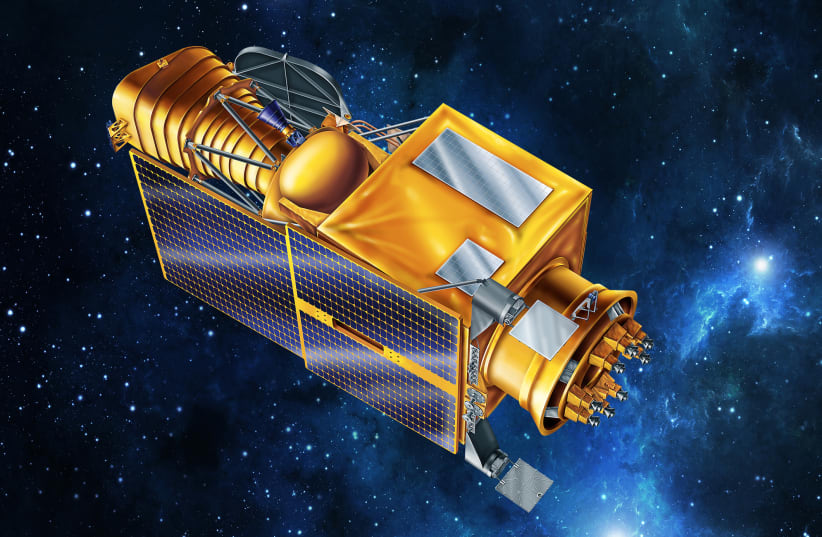  Israel's first space telescope, ULTRASAT (illustration).  (photo credit: COURTESY WEITZMAN INSTITUTE OF SCIENCE)