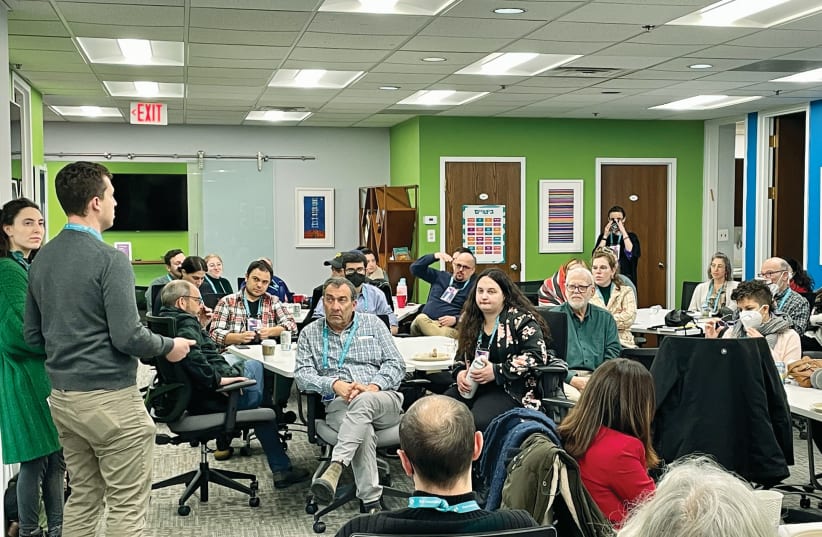  A SESSION of the iCenter’s Master’s Concentration in Israel Education program takes place in Chicago, earlier this year.  (photo credit: The iCenter)