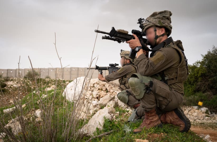  IDF activity on the Lebanese border on the morning of March 13, 2023 following the detonation of an explosive device near the Megiddo Junction. (photo credit: IDF SPOKESPERSON'S UNIT)