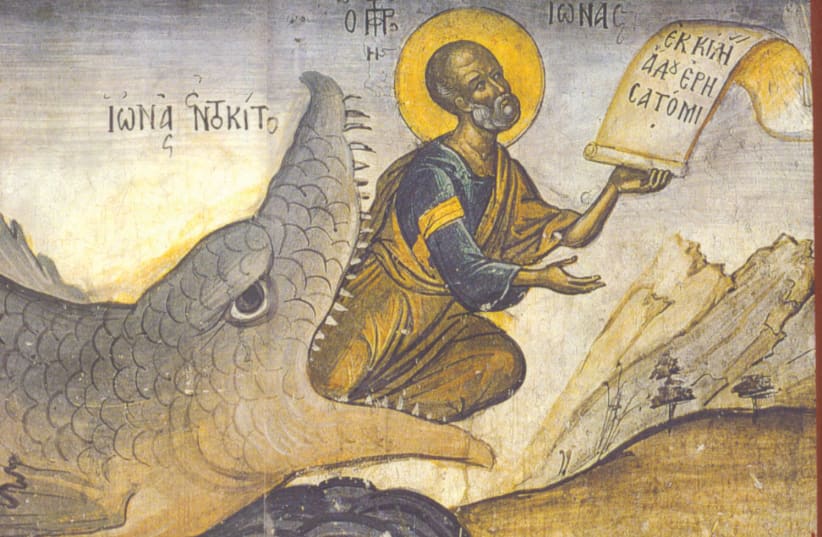 THE ORIGINAL of this icon of the Prophet Jonah comes from a monastery in Meteora, Greece. (photo credit: FLICKR)