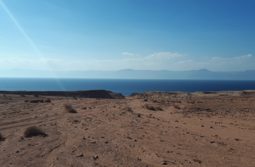  View from the Saudi Arabian shore of the Gulf of Aqaba looking towards the Sinai Peninsula. (photo credit: King Abdullah University of Science and Technology (KAUST))