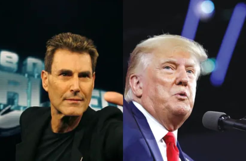  Israeli psychic and mystifier Uri Geller and former US president Donald Trump. (photo credit: MARCO BELLO/REUTERS, REUTERS/INA FASSBENDER)