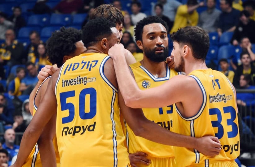  MACCABI TEL AVIV'S revamped roster has become a cohesive unit over the course of the season, and the club seems to be hitting stride at just the right time.  (photo credit: Dov Halickman)
