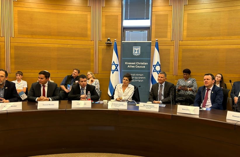  The Knesset Christian Allies Caucus launched this week in Israel's 25th Knesset (photo credit: KCAC)