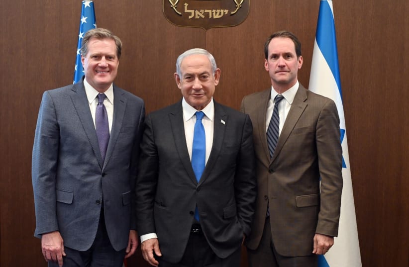  Netanyahu meets with congressional bi-partisan delegation on May 4, 2023 (photo credit: CHAIM TZACH/GPO)