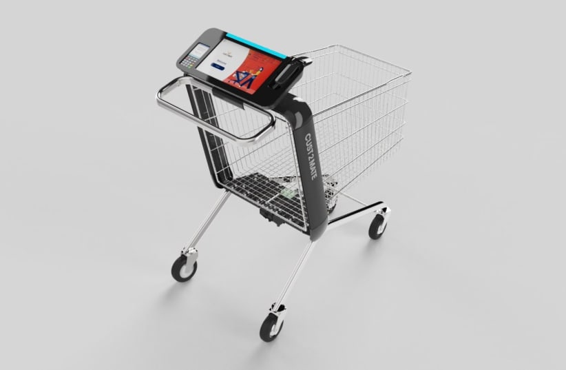  A Cust2Mate smart cart (photo credit: A2Z PR)