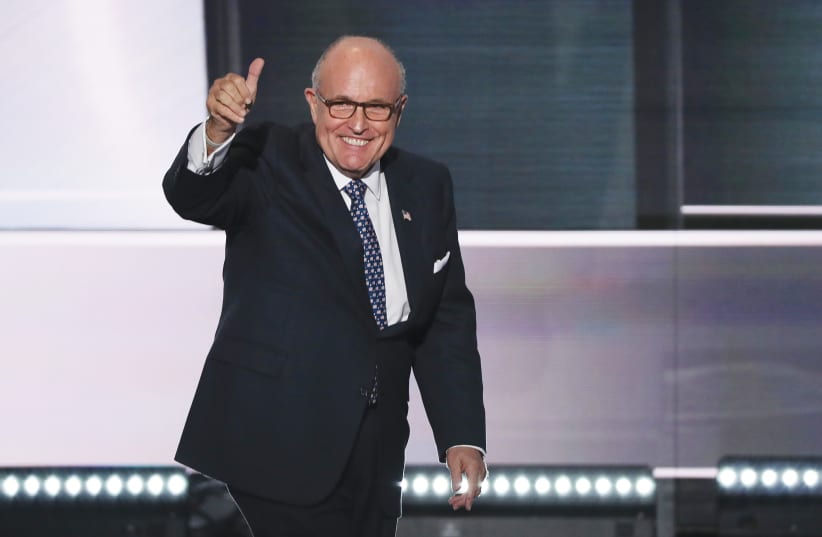  NOT RUDY GIULIANI’S finest hour. (photo credit: Alex Wong/Getty Images)