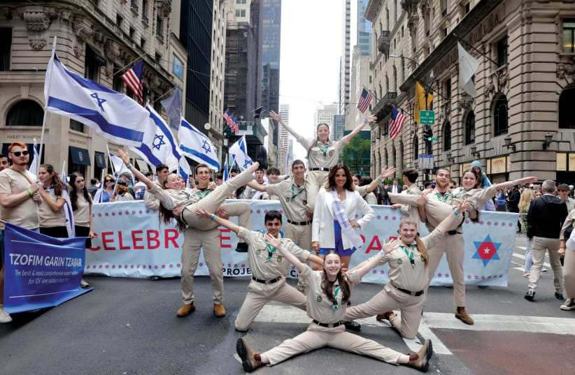  The Celebrate Israel Parade in New York City on June 4, 2023. (photo credit: MARC ISRAEL SELLEM)