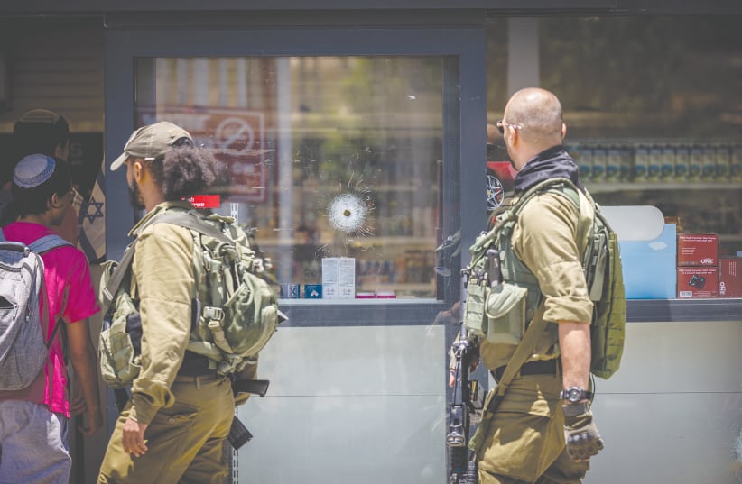 THE TERRORIST attack near Eli serves as a grim reminder of the urgent need for the State of Israel to authorize a military operation in northern Samaria, says the writer.  (photo credit: YONATAN SINDEL/FLASH90)