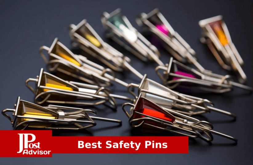 Safety Pins 1.5 Inch Large Metal Sewing Pins Black 50Pcs
