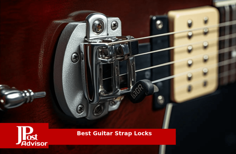 Stay Put Strap Locks - Premium Silicone Rubber Guitar Strap Blocks (4,  Black)