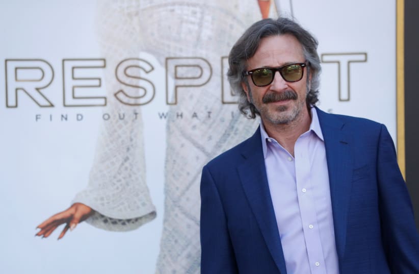 Cast member Marc Maron poses at a premiere for the film "Respect" in Los Angeles, California, U.S., August 8, 2021. (photo credit: MARIO ANZUONI/REUTERS)