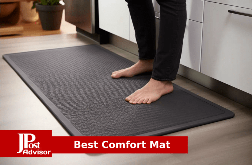 HappyTrends Kitchen Mat 2PCS Cushioned Comfort Anti-Fatigue Floor Mat  Non-Slip
