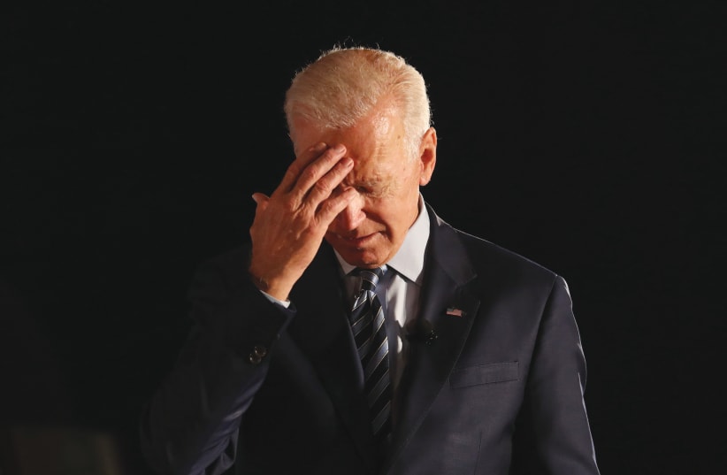  US PRESIDENT Joe Biden: ‘We’re not interfering.’ (photo credit: JUSTIN SULLIVAN/GETTY IMAGES)