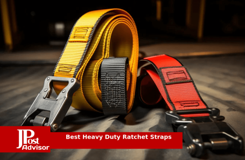 Rhino USA Heavy-Duty Ratchet Tie-Down Kit - 2 Ratchet Straps + 2 Soft Loops