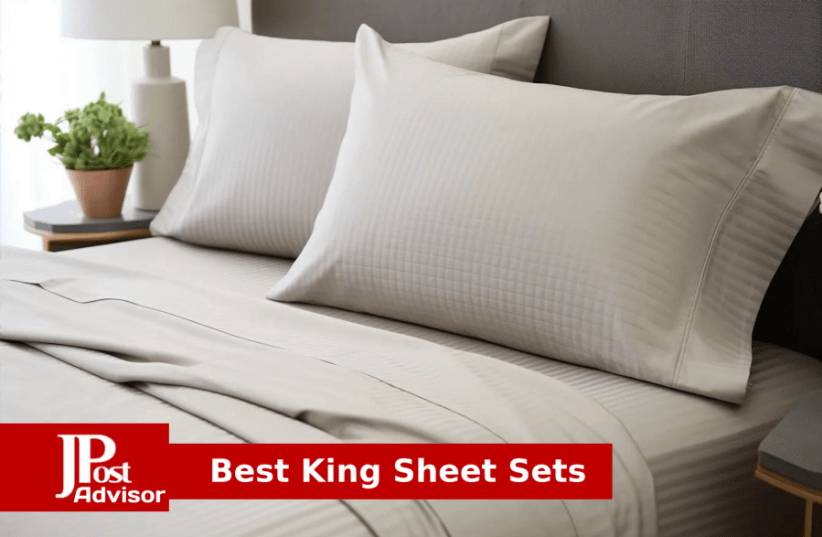 King Size Sheets Set - 6 Piece Set Wrinkle Free Hotel Luxury Oeko-Tex  Sheets and