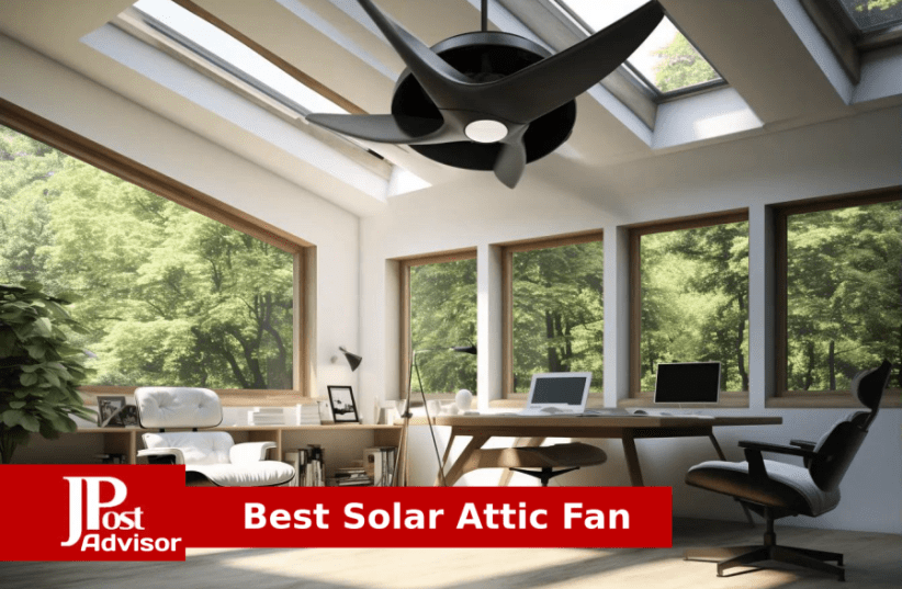ECO-WORTHY 25W Solar Powered Attic Ventilator Gable Roof Vent Fan with 30W  Foldable Panel - Fans for Home Attic, Greenhouse, RV or Outdoor