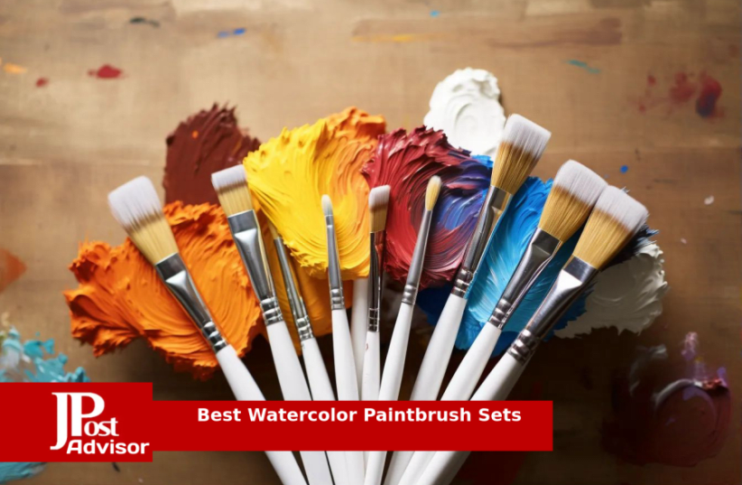 Large Area Flat Synthetic Paint Brushes for Watercolour, Gouache, Acrylic,  Ink