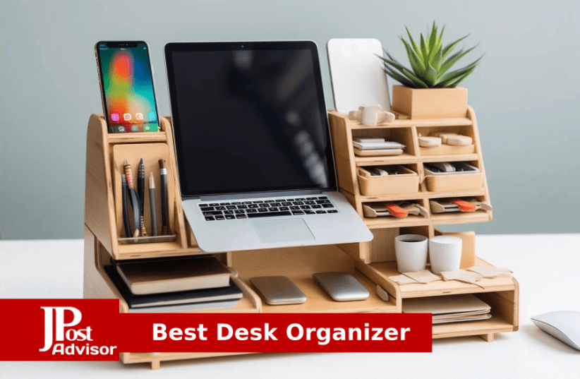 Rose Gold Office Supplies Set Include Multifunctional Desk Organizer,  Stapler