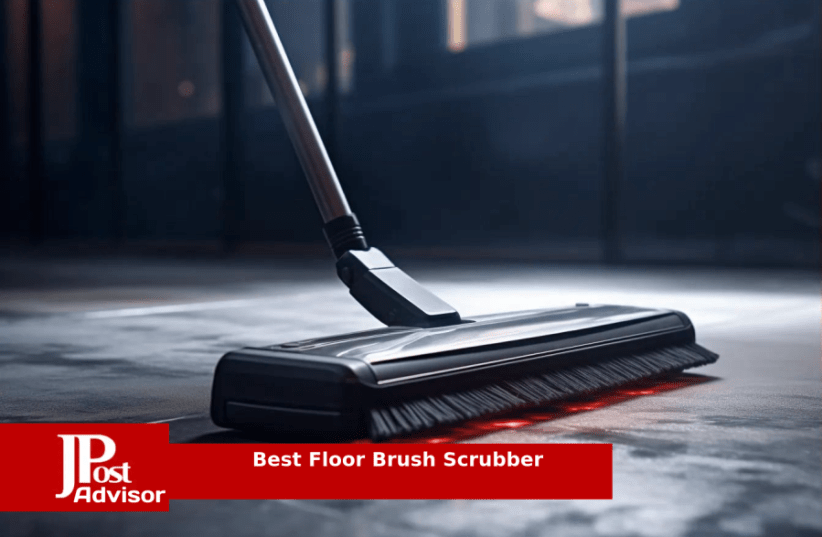 Yocada Floor Scrub Brush 55.9 Telescopic Handle 2 in 1 Scrape Brush Stiff Bristle Shower Scrubber for Cleaning Patio Bathroom Garage Kitchen Wall