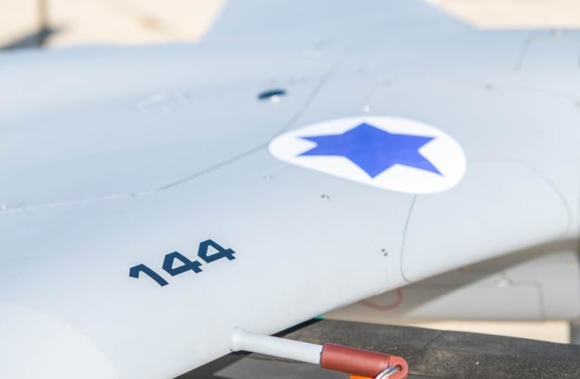  A view of the wing of the new "Spark" UAV. (photo credit: ISRAEL AIR FORCE)
