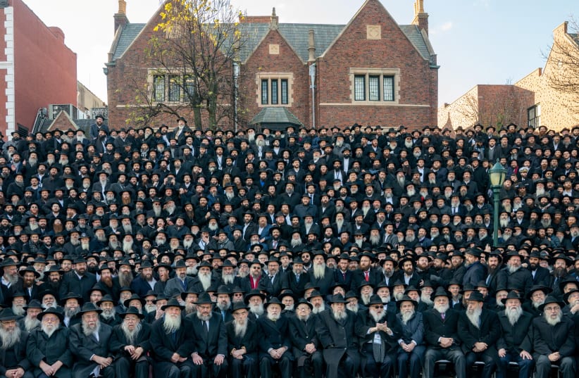  A group of Chabad rabbis. (photo credit: David Dee Delgado/Reuters)