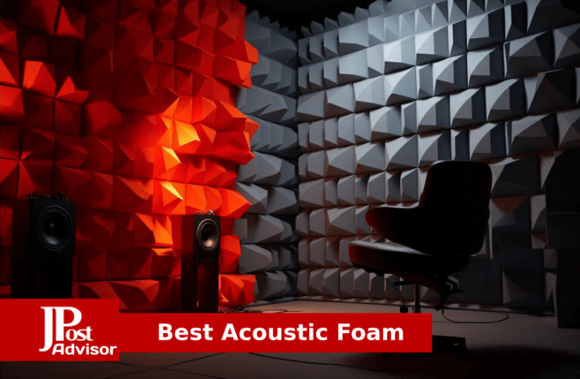 LIGHTDESIRE 12 Pack Self-Adhesive Sound Proof Foam Panels,12 X 12 X 2  inches Acoustic Foam,High Resilience Sound Proofing Padding for Wall,Sound