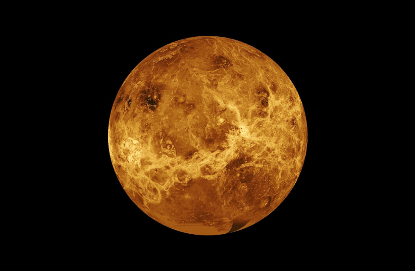 Composite image of Venus from NASA's Magellan spacecraft and Pioneer Venus Orbiter. (photo credit: NASA)