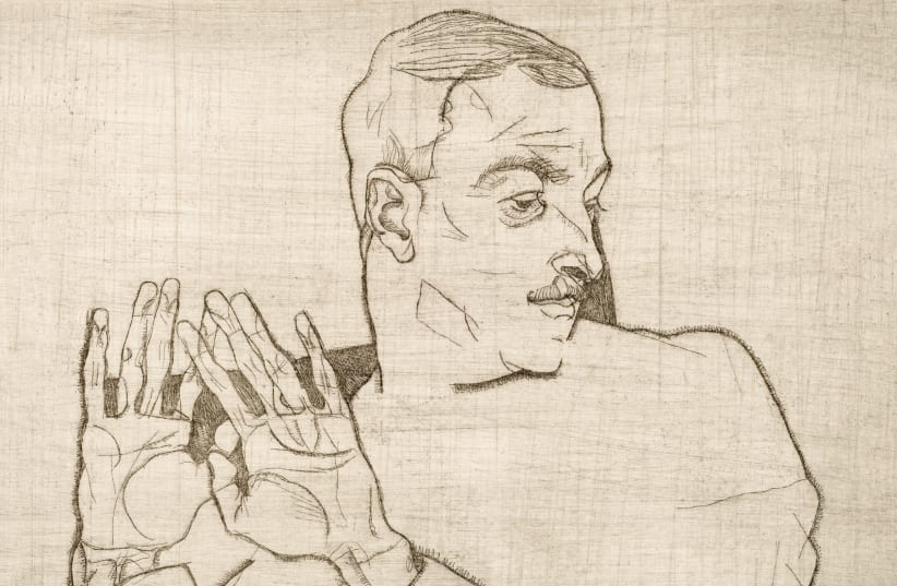 Portrait of Arthur Roessler (1914) by Egon Schiele. Original male line art drawing from The MET museum. Digitally enhanced by rawpixel. (photo credit: PUBLIC DOMAIN/ WIKIMEDIA COMMONS)