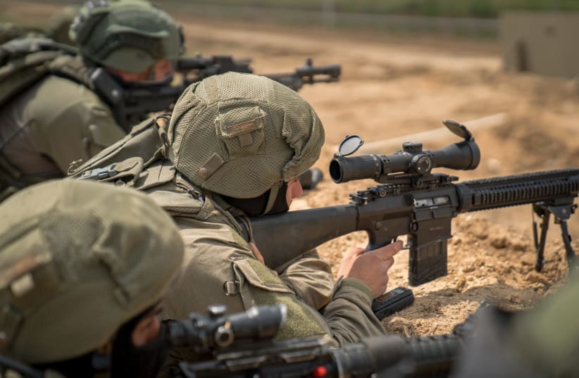  IDF sniper at the Gaza border. (photo credit: POLICE SPOKESPERSON'S UNIT)