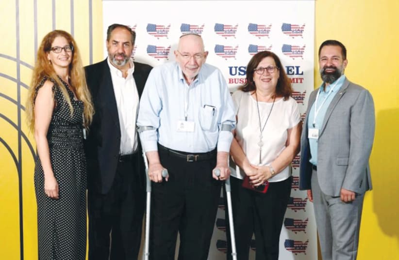  PARTICIPANTS AT the business summit included (from left): Co-chairs Sharon Vanek and David (Borowich) Yaari, the writer, Georgia Representative Sima Amir, and US Commercial Service Trade Counselor Mike Calvert. (photo credit: Almog Kolt/Snapify)