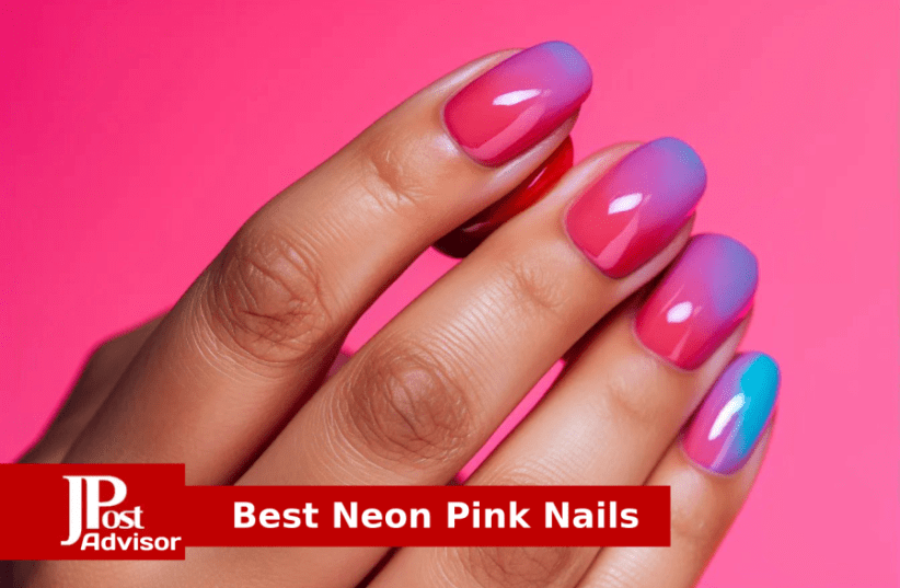 Neon Pink Nails 