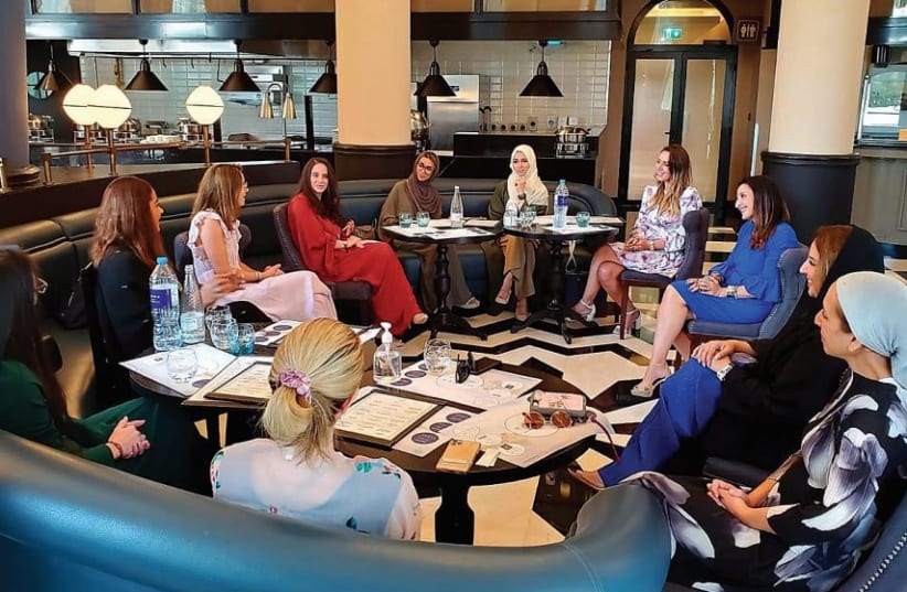  INAUGURAL MEETING of the Gulf Israel Women’s Forum in Dubai, marking the first physical gathering between Emiratis and Israelis following the signing of the accords in 2020. (photo credit: FLEUR HASSAN-NAHOUM)