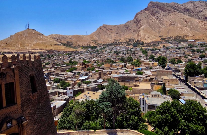  View over Khorramabad from Falak-ol-Aflak Castle, western Iran, June 15, 2012 (photo credit: VIA WIKIMEDIA COMMONS)