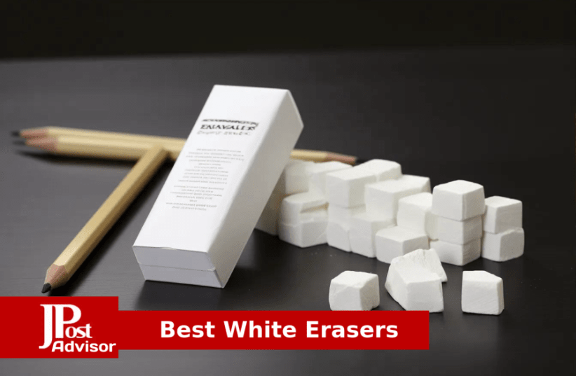 June Gold 10 Large White Vinyl Erasers - Heavy-Duty Eraser for Darker  Graphite, Some Inks, and Some Colors