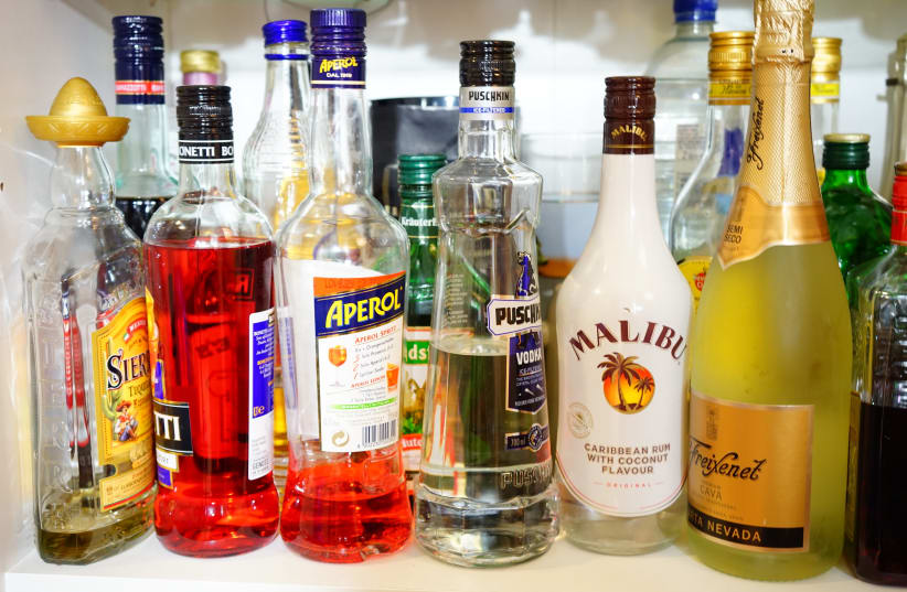  Assorted bottles of alcoholic beverages. (photo credit: PXHERE)