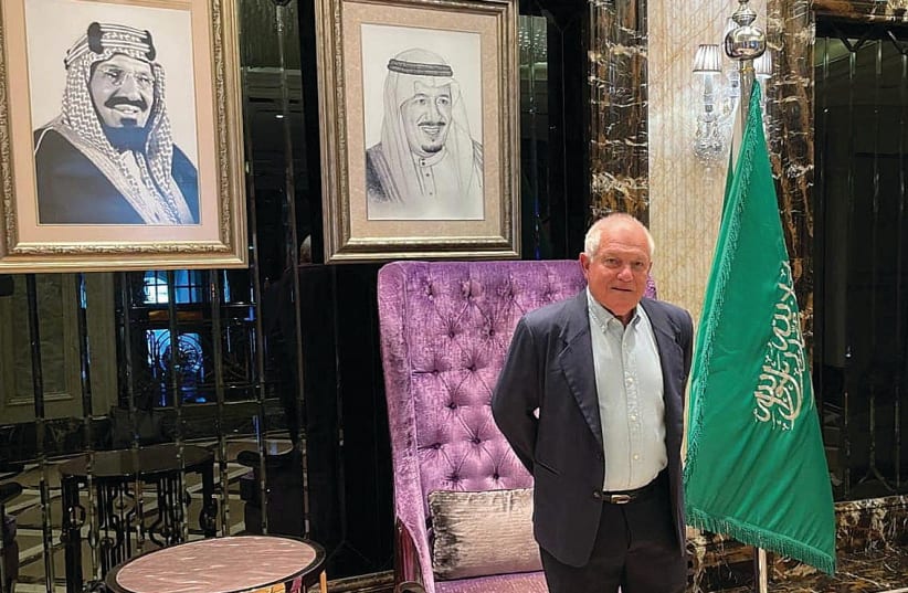  TOURISM MINISTER Haim Katz poses for a photograph during his two-day visit to Saudi Arabia this week.  (photo credit: REUTERS VIA HAIM KATZ FACEBOOK)
