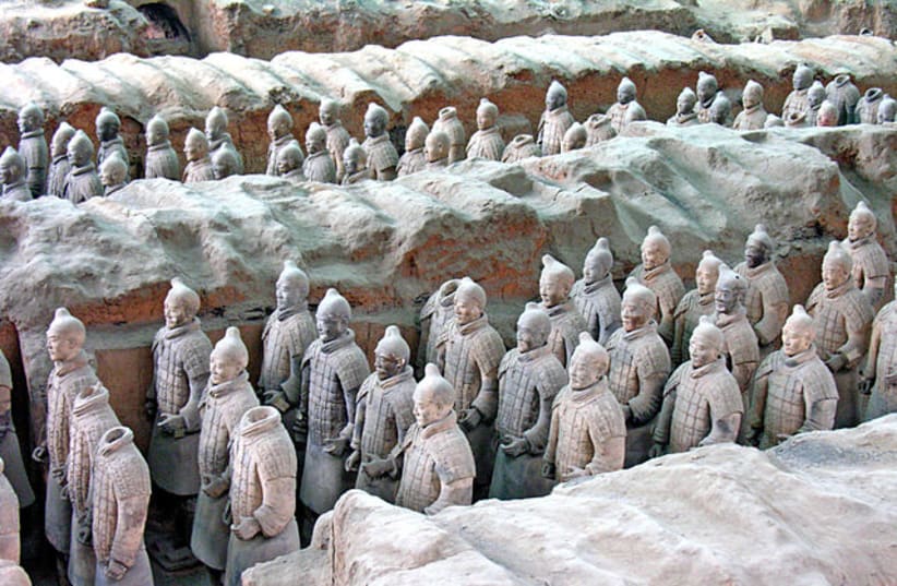 The Terra Cotta Warriors and Horses is one of the most sensational archeological finds of all times. (photo credit: WIKIMEDIA)
