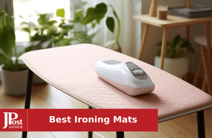 susiyo Red Pink Roses Leaves Ironing Pad Mat, Ironing Board Covers,  Portable Travel Ironing Blanket for Top of Washer, Dryer, Table Top,  Countertop