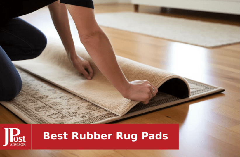Non Slip Area Rug Pad Gripper - 4x6 Strong Grip Carpet pad for Area Rugs  and Hardwood Floors, Provides Protection and Cushion