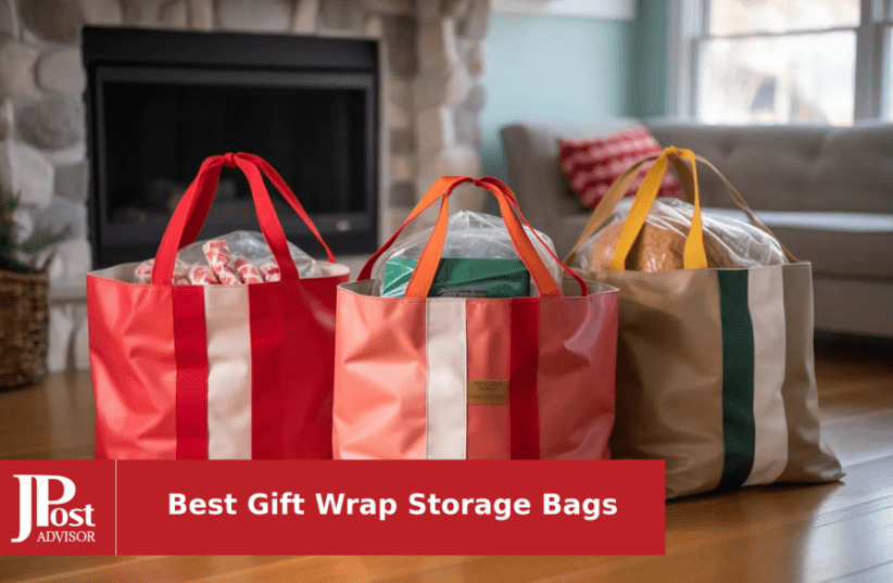 ZOBER Wrapping Paper Storage Containers - 40 Inch Gift Wrapping Organizer  Storage - Fits 25 Standard Rolls of Wrapping Paper - Waterproof